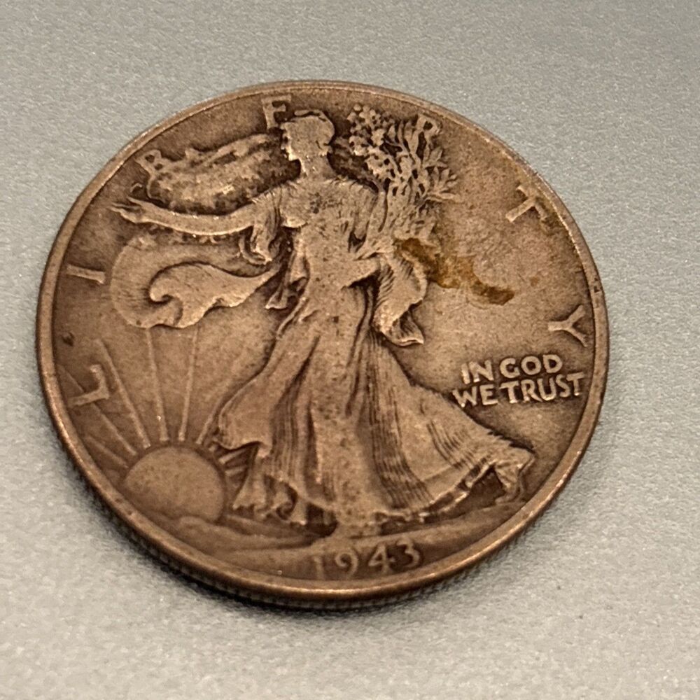 1943 Walking Liberty Half Dollar 50C Silver US Coin 90% Silver